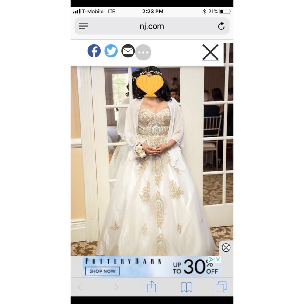 Camille strapless sweetheart prom dress